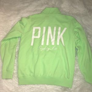 PINK Quarter Zip💚